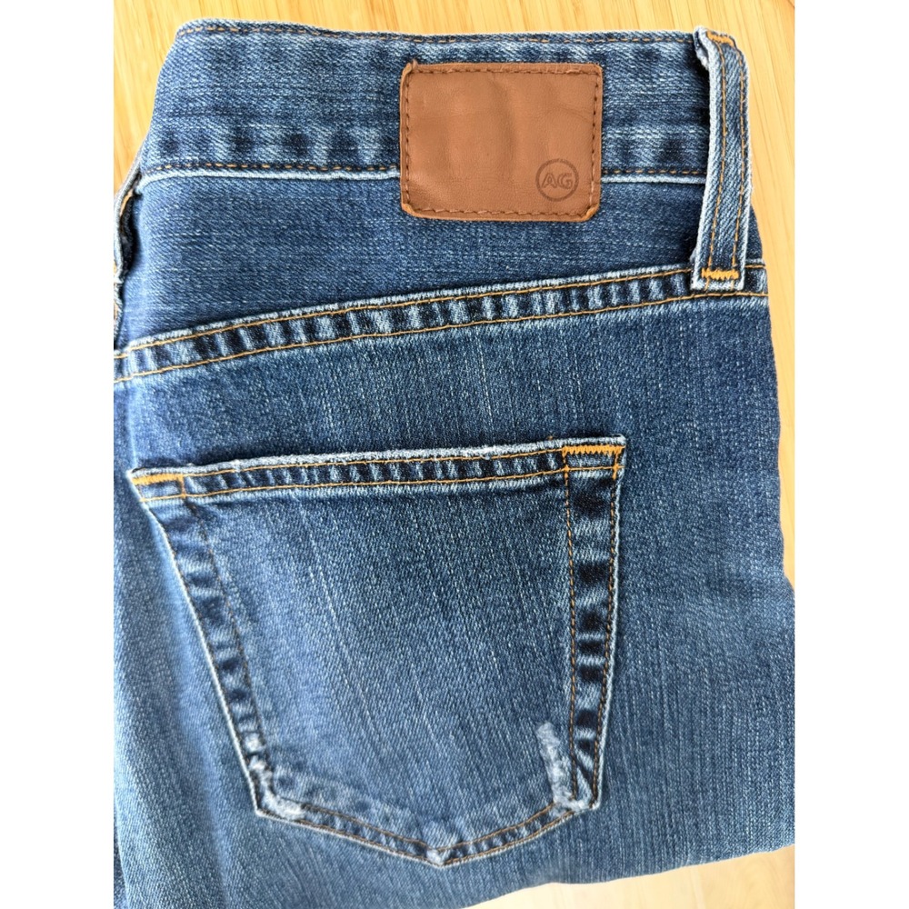 AG Adriano Goldschmied The Ex-Boyfriend Slim Distressed Womens 28R Blue - Picture 3 of 9